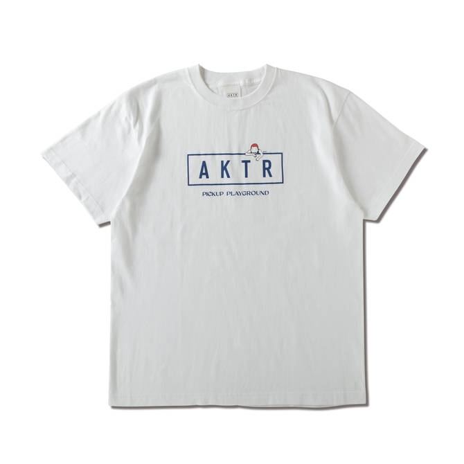 AKTR PUP S/S COTTON LOGO TEE WHxBL – AKTR OFFICIAL