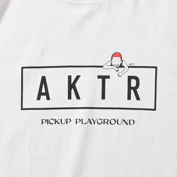 AKTR PUP S/S COTTON LOGO TEE WH